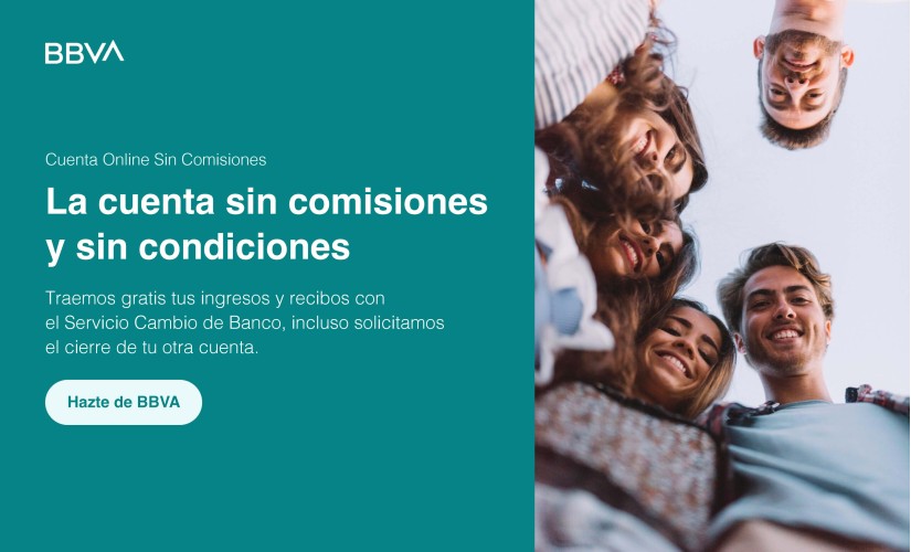 BBVA Cuenta Online para Jóvenes - Cuenta de pago + Cuenta de ahorro + Tarjeta de débito